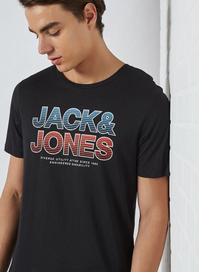 Jack & Jones póló 12192633 Black